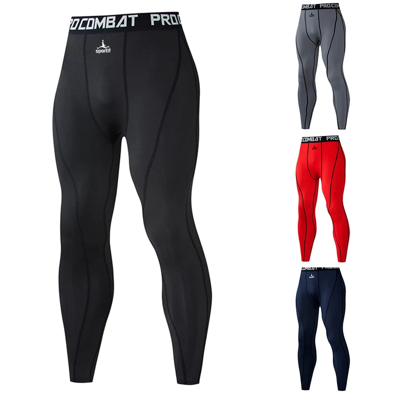 SPORTIF Men Bodybuilding longs Pants Fitness Compression Leggings Train Workout Outfit Male Muscle Alive Elastic Skinny Tights - Buy online at  Vibe In Cart.