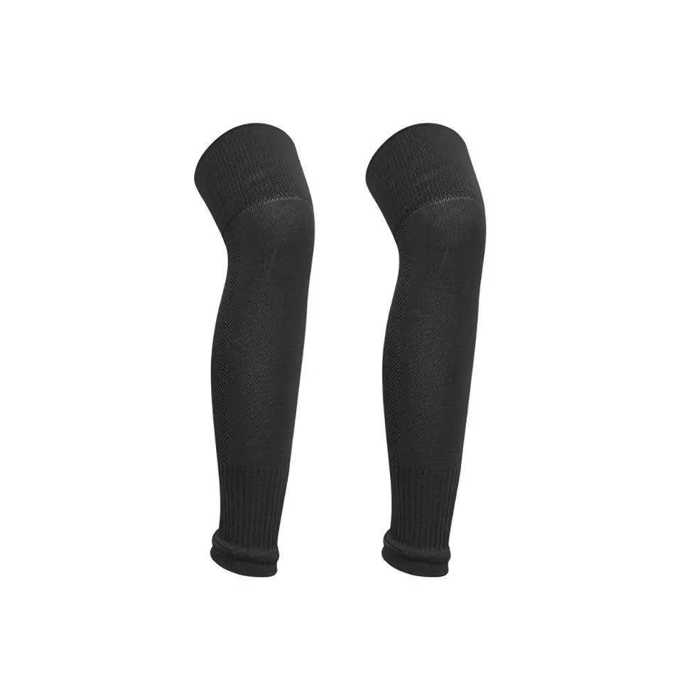 Polyester Shin Guard Socks for Football, Knee-High, Free Size