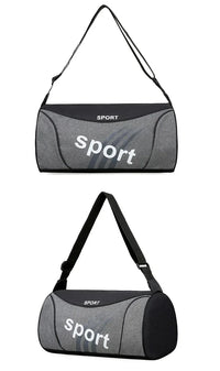 Unisex Nylon Bucket Gym Bag with Shoulder Strap for Travel