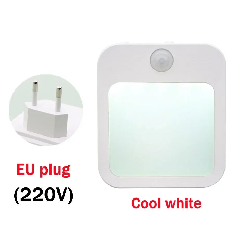 Motion Sensor LED Night Lights EU Plug Dimmable Cabinet Light for Baby Bedside Bedroom Corridor Wireless Night Lamp Lighting - Buy online at  Vibe In Cart.