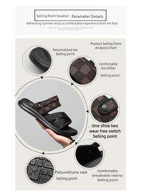 Men's high quality casual sandals summer outdoor waterproof anti slip soft sole comfort beach shoes fashion Lazy Driving slipper - Buy online at  Vibe In Cart.