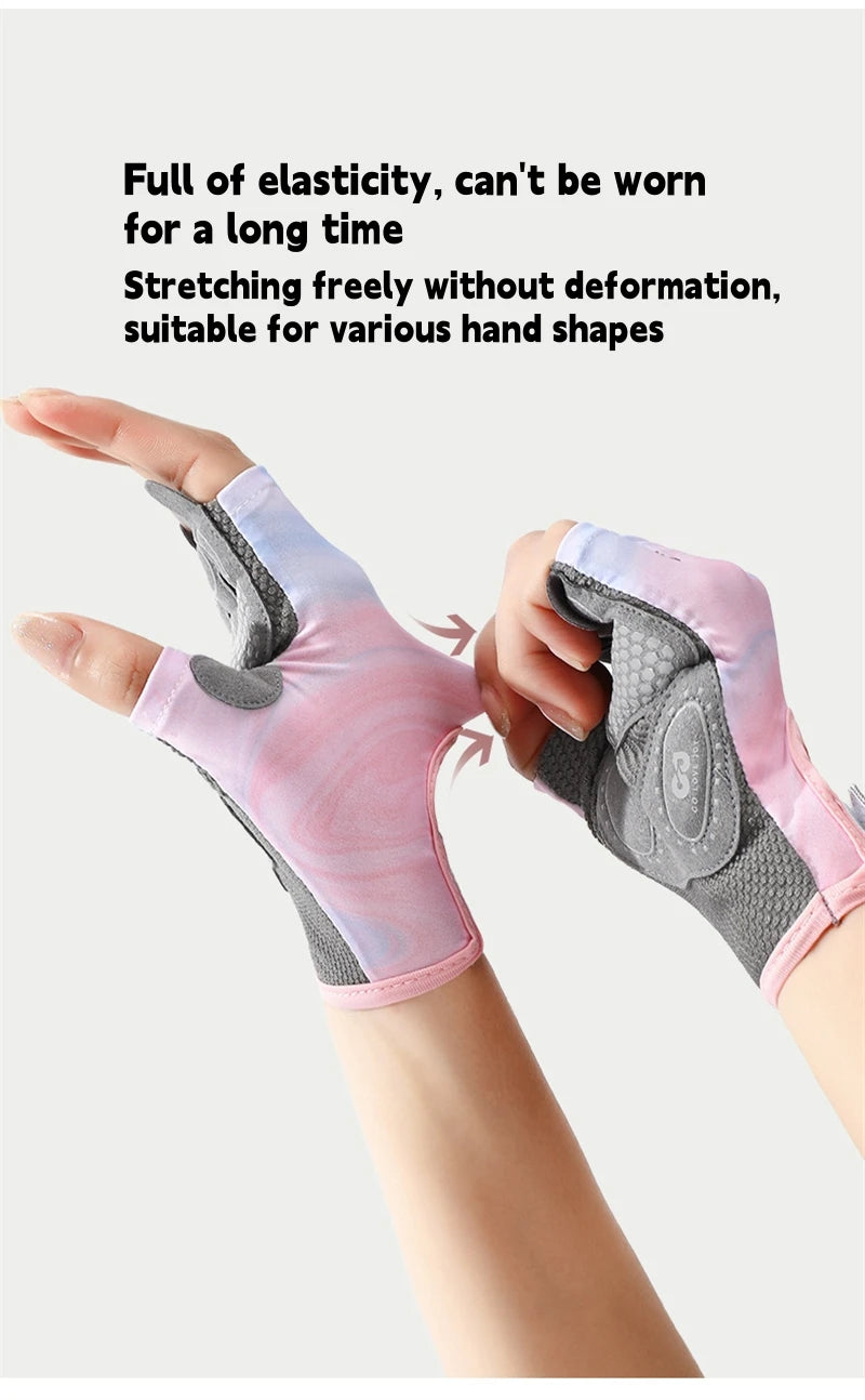 RNABAU Women Cycling Bicycle Gloves Half Finger Gym Gloves Men Mitten Breathable Anti-slip Glove Fitness Sport Training Gloves - Buy online at  Vibe In Cart.