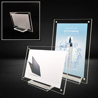 Acrylic Desktop Display Frame Transparent Photo Frame Poster Display Stand Postcard Certificates Price Tags Display Frame - Buy online at  Vibe In Cart.