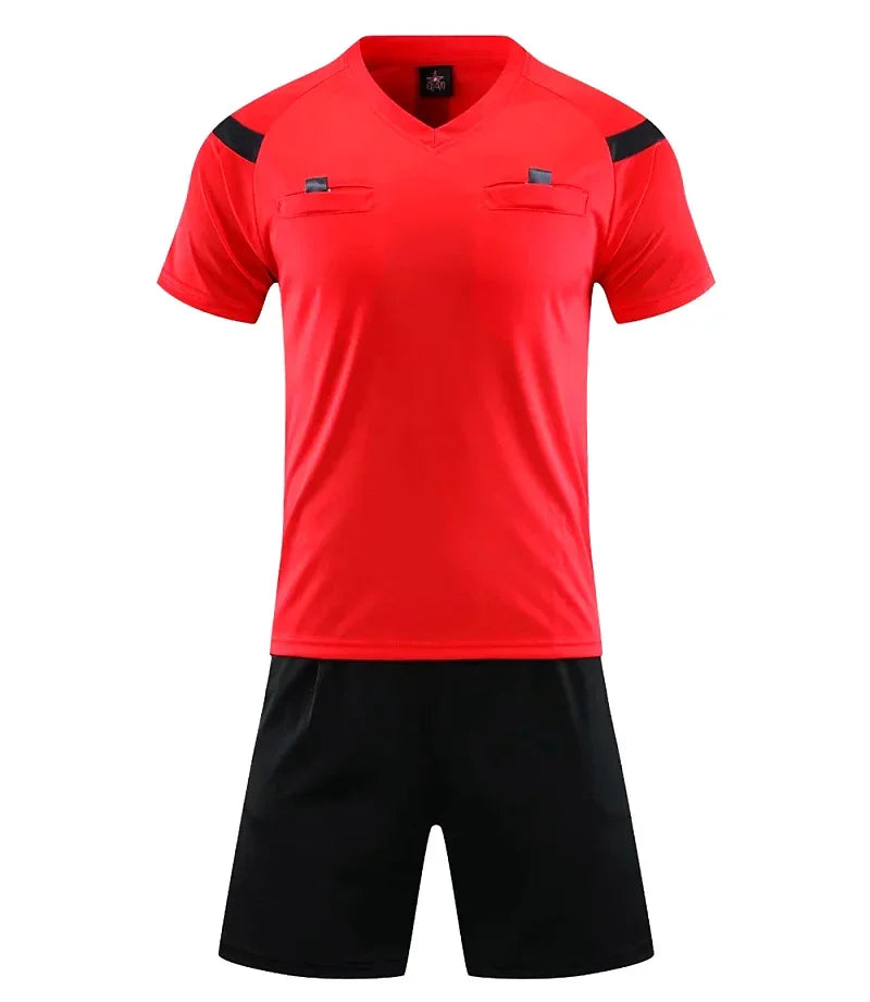 Professional Men Referee Uniforms Soccer Men Football Jerseys Shorts Shirts Suit Pocket Tracksuits V-neck Judge Sportswear - Buy online at  Vibe In Cart.