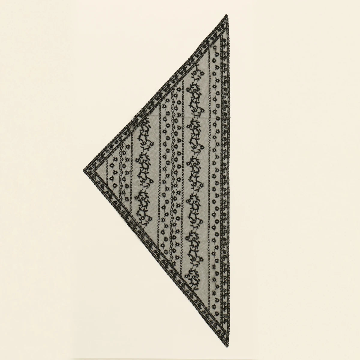 Adult Women's Triangular Lace Polyester Hair Scarf Accessory