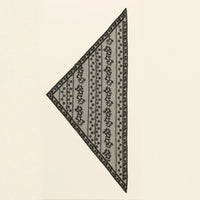 Adult Women's Triangular Lace Polyester Hair Scarf Accessory
