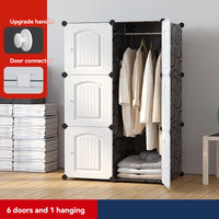 1pc/New Wardrobe Simple Cloth Wardrobe Clothes Storage Cabinet Rental House Plastic Assembly Dormitory Fabric Wardrobe Cabinet - Buy online at  Vibe In Cart.
