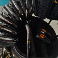 9-Piece Right Handed Golf Irons Set in Black with Graphite Shaft