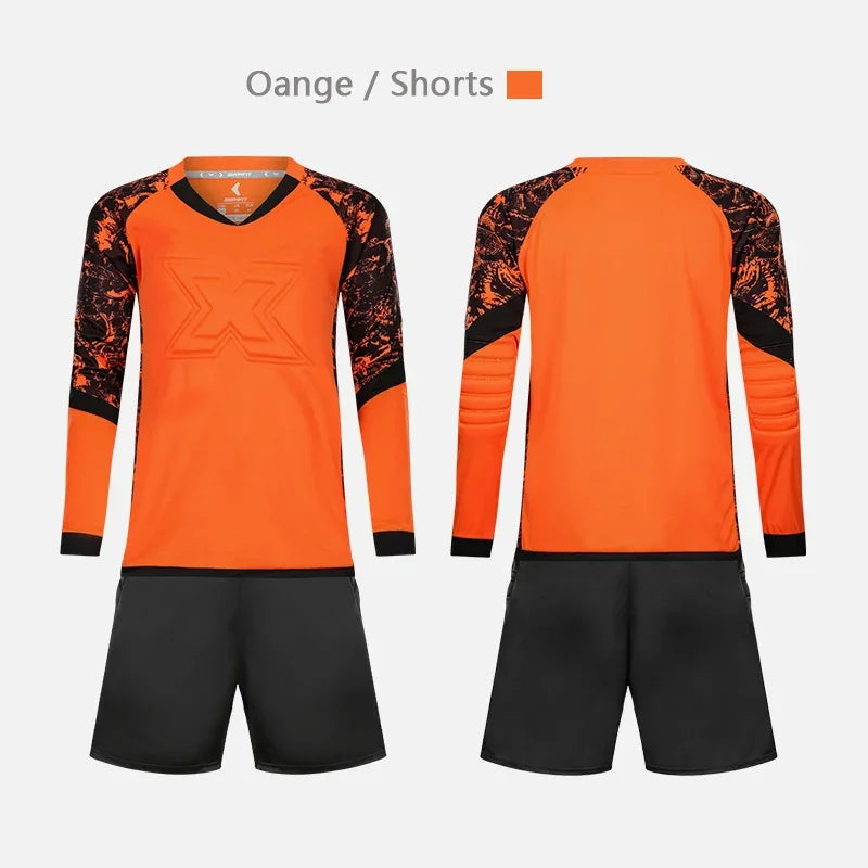 Children's Long Sleeve Protective Goalkeeper Jersey for Football