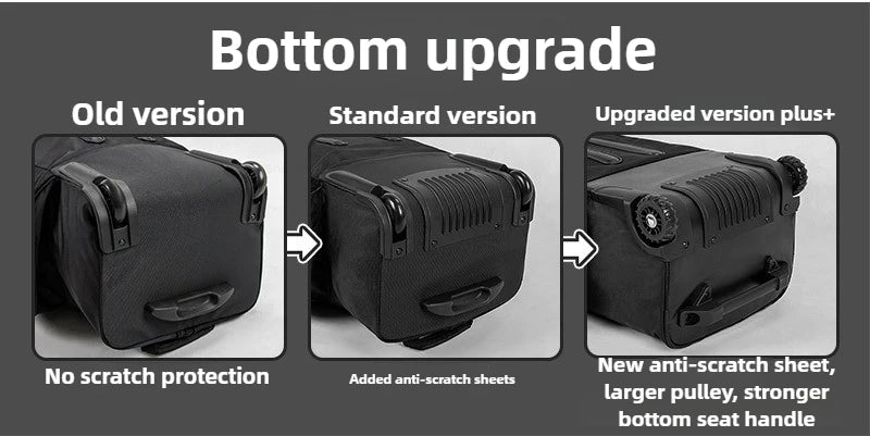 Nylon Hard Shell Golf Travel Bag With Wheels For Unisex Aircraft Use