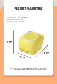 Dog Bath Brush Silicone Pet Shampoo Brush Soap Dog Scrubber Cat Massage Grooming Wash Comb Soft Rubber Puppy Clean Brush - Buy online at  Vibe In Cart.