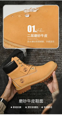 Mens Walking Shoes Fashion Outdoor Sports Leisure High Top BootsBoots Men High Top Boots High Quality Women Leather Shoes - Buy online at  Vibe In Cart.