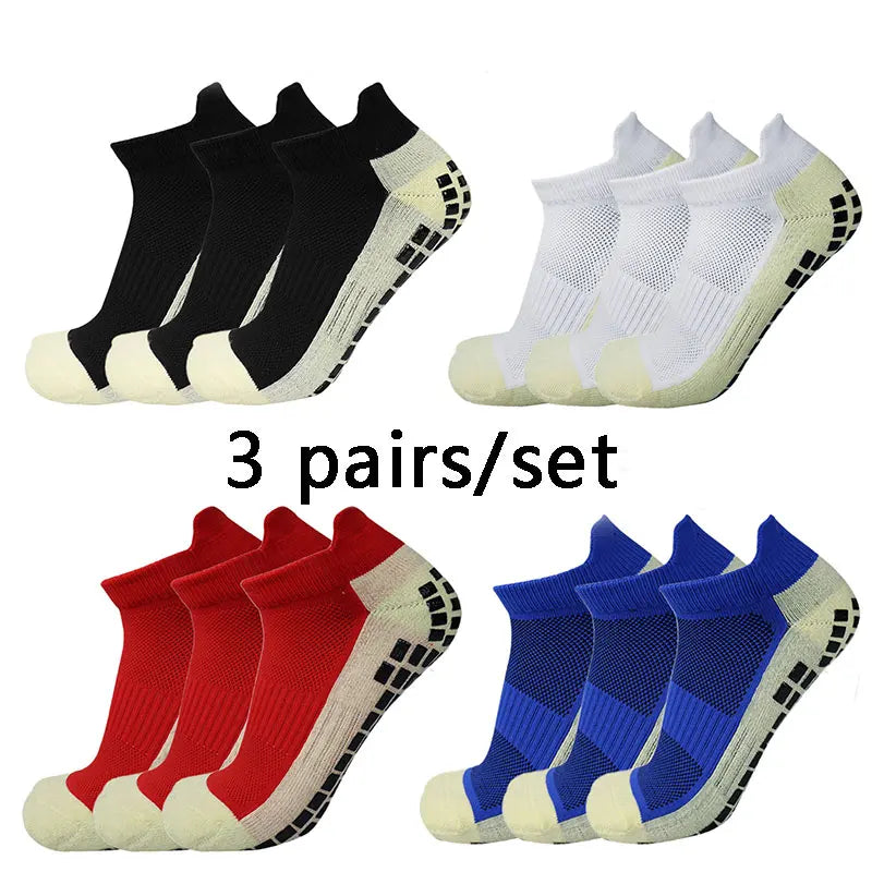 3 pairs New Men Women Football Socks Short Sports Silicone Non-Slip Grip Soccer Socks calcetines hombre  futbol - Buy online at  Vibe In Cart.