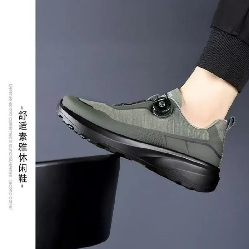 Original New Men Rotating-button Driving Sneakers Platform Casual Walking Shoes Outdoor Wear-resistant Running Sports Shoes Plus - Buy online at  Vibe In Cart.