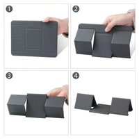 Foldable ABS Plastic and PU Stand for 12-16 Inch Laptops and Tablets