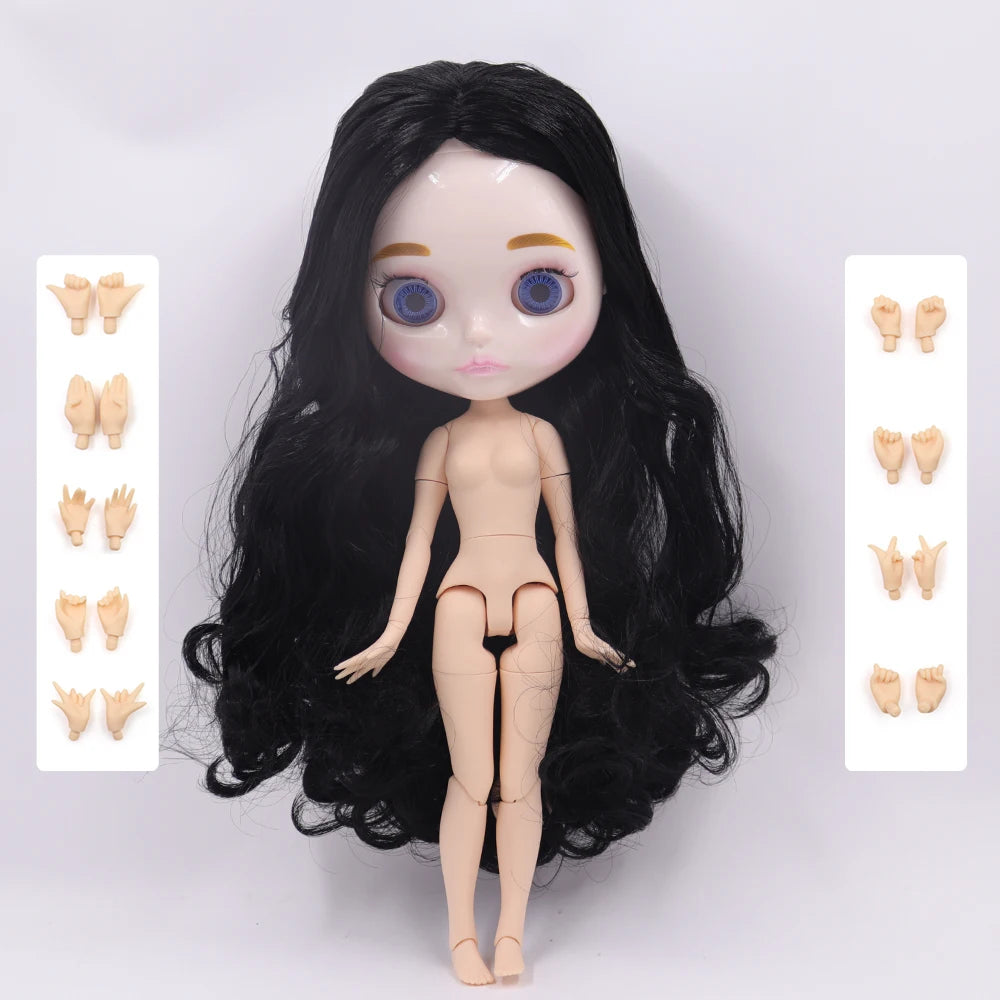 ICY DBS Blyth Doll 1/6 Joint Body 30CM BJD toys Natural shiny face with extra hands AB DIY Fashion Dolls girl gift - Buy online at  Vibe In Cart.