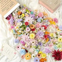 20/52Pcs Random Mix Artificial Flowers Silk Fake Flowers for Home Room Decor DIY Craft Gifts Accessories Bride Wedding Decor - Buy online at  Vibe In Cart.