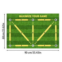 Football Training Mat Non-Slip Foldable 90cm x 60cm Polyester