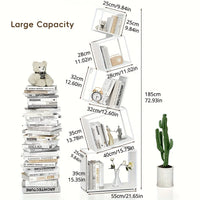 Modern 5-Tier Bookshelf White Metal Bookshelf 73 Inch High Book Rack Home Office Storage Organizer for Books & Supplies - Buy online at  Vibe In Cart.