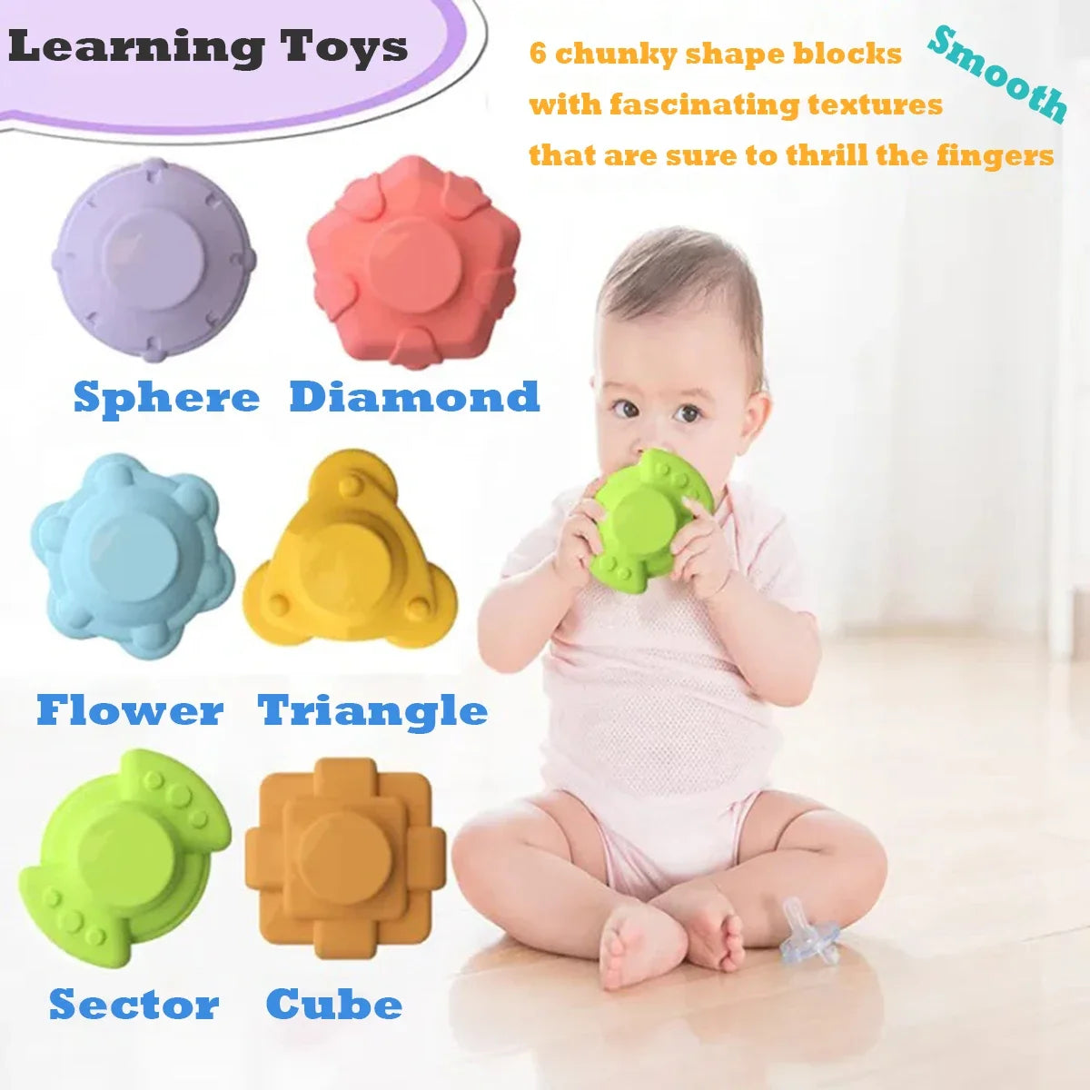 Educational Sorting Blocks Toy for Baby Sensory Development