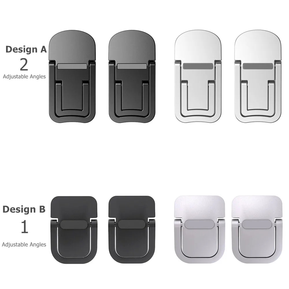 Adjustable Folding Mini Portable Laptop Stand in Black and Silver