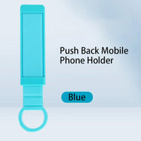Universal Desk Holder for Mobile Phones with Finger Grip and Stand