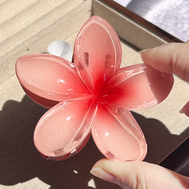 1/2/3 Pcs Hawaiian Gradient Flower Hair Claw Clip Women Fashion Large Hair Clip Girls Hairpin Barrettes Bohemia Hair Accessories - Buy online at  Vibe In Cart.