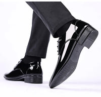 Men's Casual Dress Shoes Mesh Pattern Derby Shoe Classic Lace-up Pointed Formal Oxford Tuxedo Shoes For Men - Buy online at  Vibe In Cart.