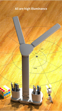 LED Desk Lamp USB Dimmable Touch Foldable Table Lamp with Calendar Temperature Clock Night Light for Study Reading Lamp - Buy online at  Vibe In Cart.