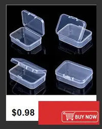 Transparent Plastic Square Desktop Document Storage Box