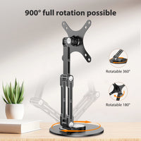 Adjustable VESA Mount Monitor Stand for 12-22 Inch Screens with 360 Degree Rotation
