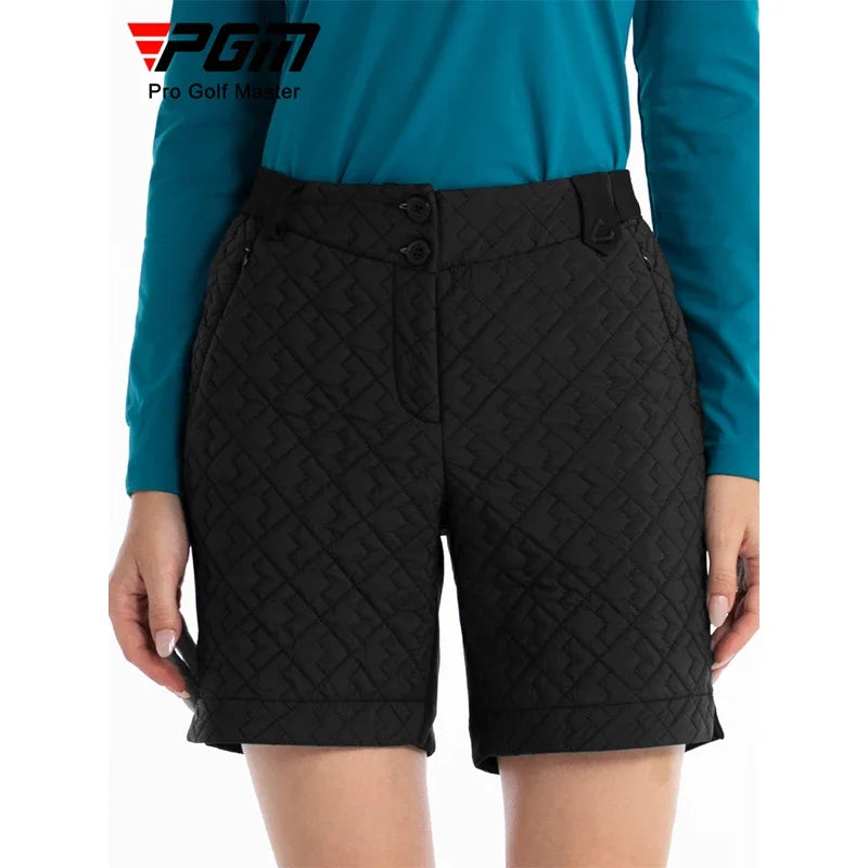 PGM Women Golf Short New Lady Clothing Autumn and Winter Warm Thicken Shorts High Waist Sports Trousers Windproof Girl Wear