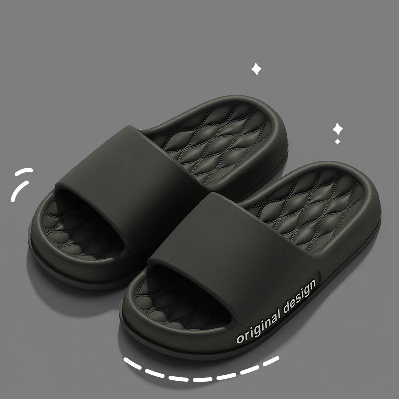 Men's Summer Outdoor Slippers EVA Sole Low Heel Design