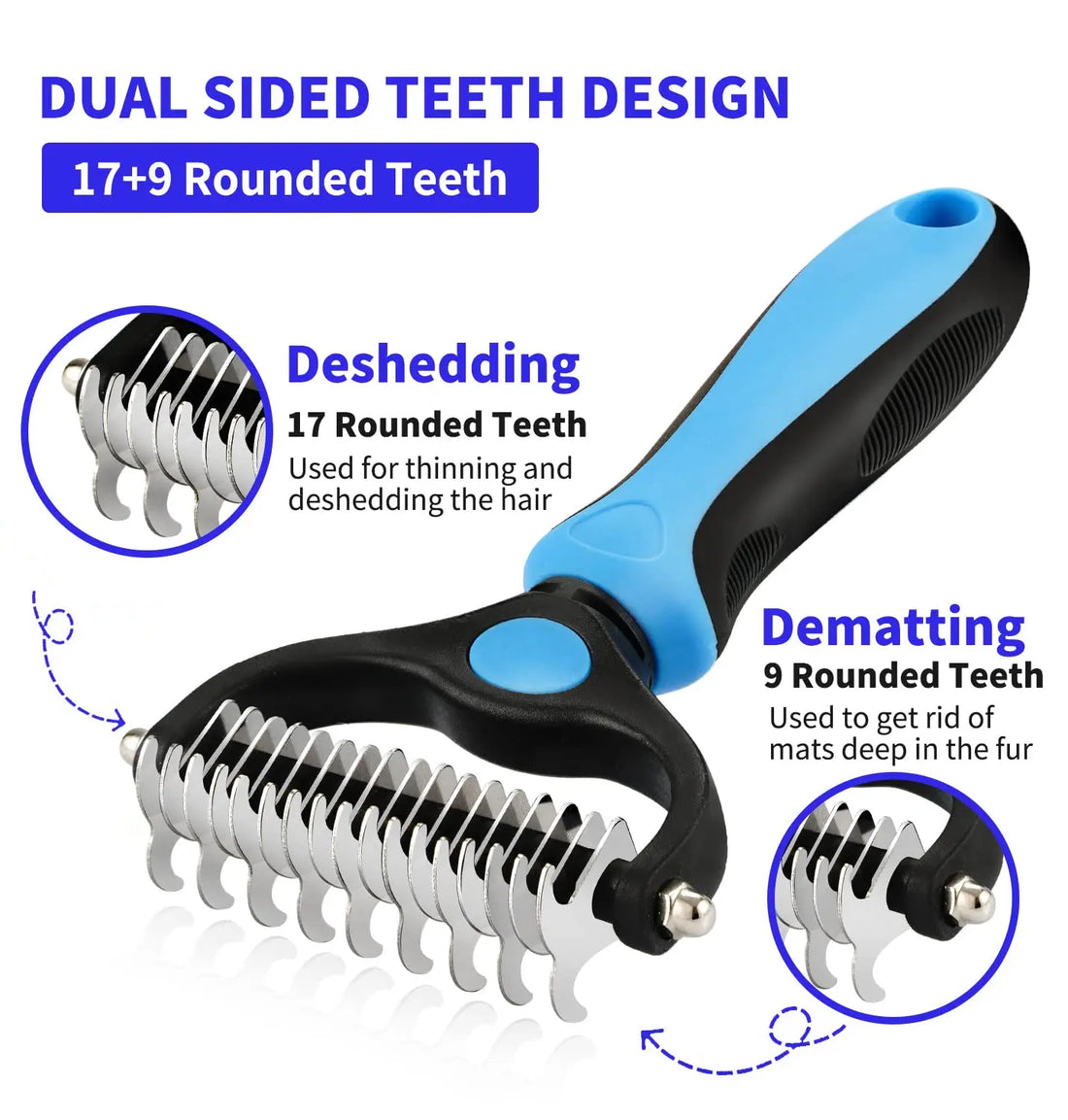 Professional Pet Deshedding Brush Dog Hair Remover Pet Fur Knot Cutter Puppy Cat Comb Brushes Dogs Grooming Shedding Supplies - Buy online at  Vibe In Cart.