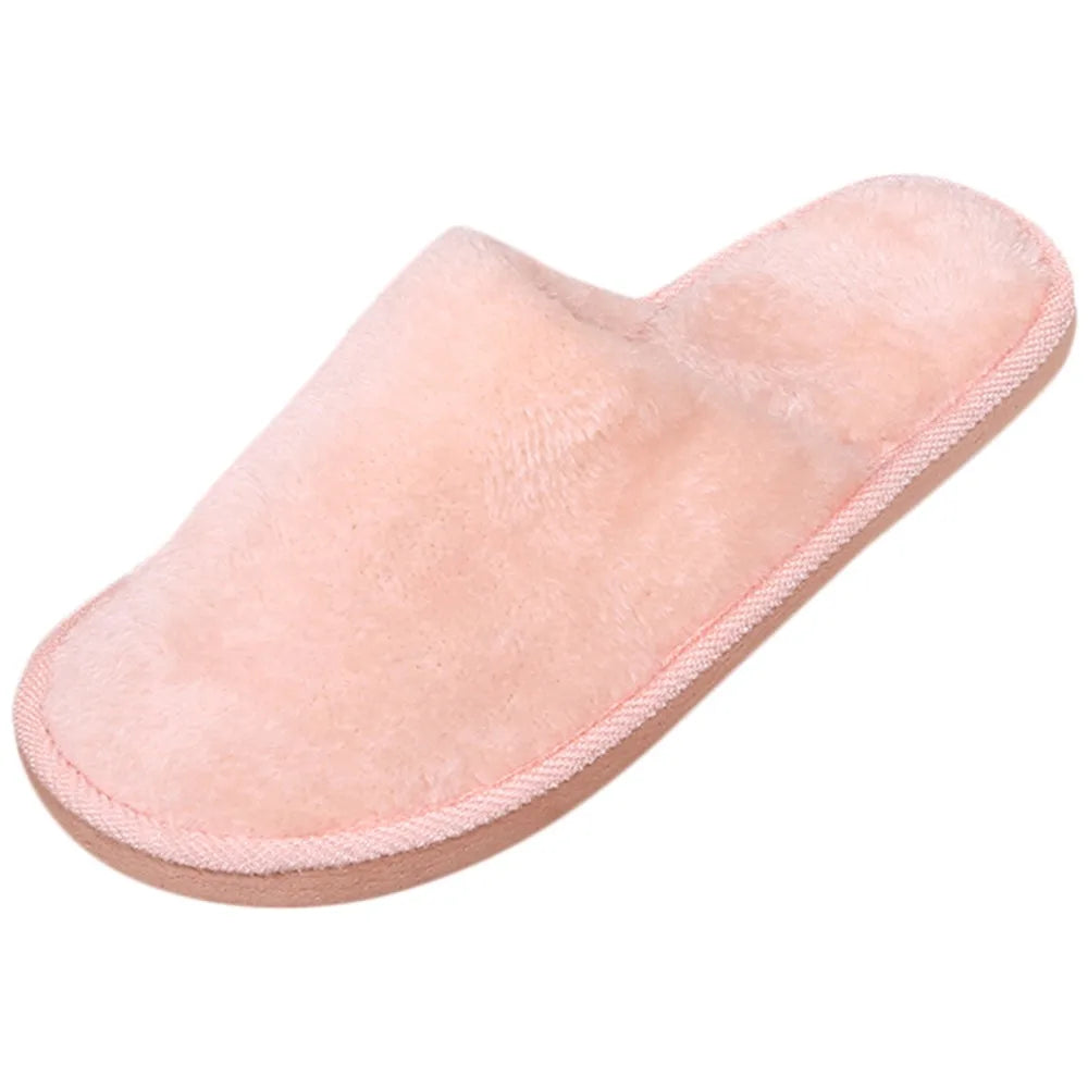 Men's Winter Slippers Warm Bedroom Plush Shoes Home Floor Soft Indoors Thin Velvet Solid Color Non Slip Half Drag Slipper - Buy online at  Vibe In Cart.