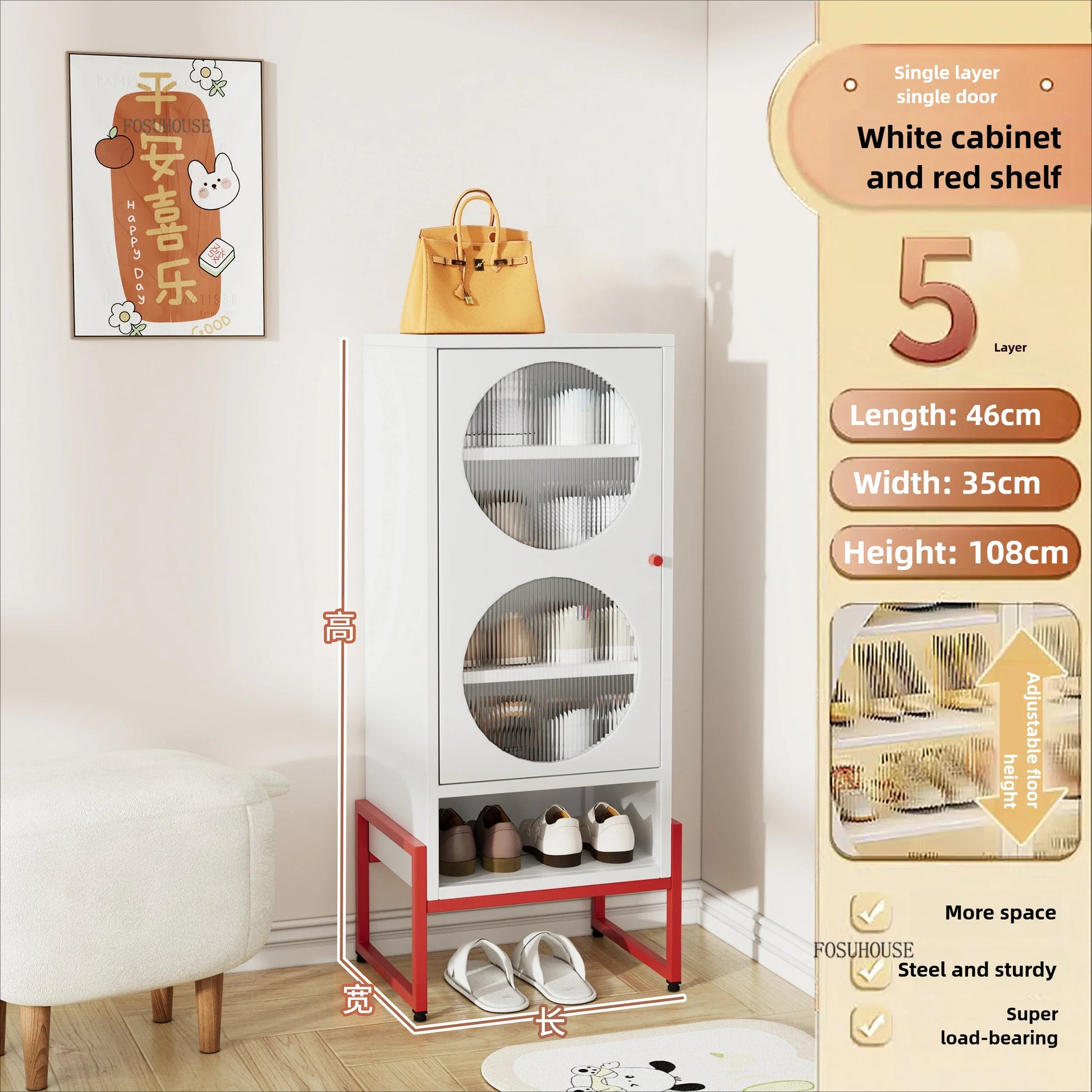 Modern Style Wooden Shoe Organizer For Entryway Storage