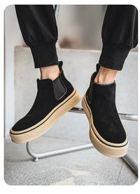 Mens Oxford Boots Stylish High Top Sneakers Casual Sports Shoes British Style - Buy online at  Vibe In Cart.