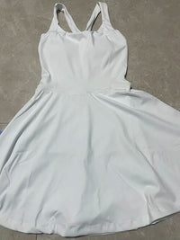 Women Tennis Dress One-Pieces Slim Fit Soft Sports Sets Golf Badminton Skorts Back Cross Tracksuits With Chest Pads Yoga Suits - Buy online at  Vibe In Cart.