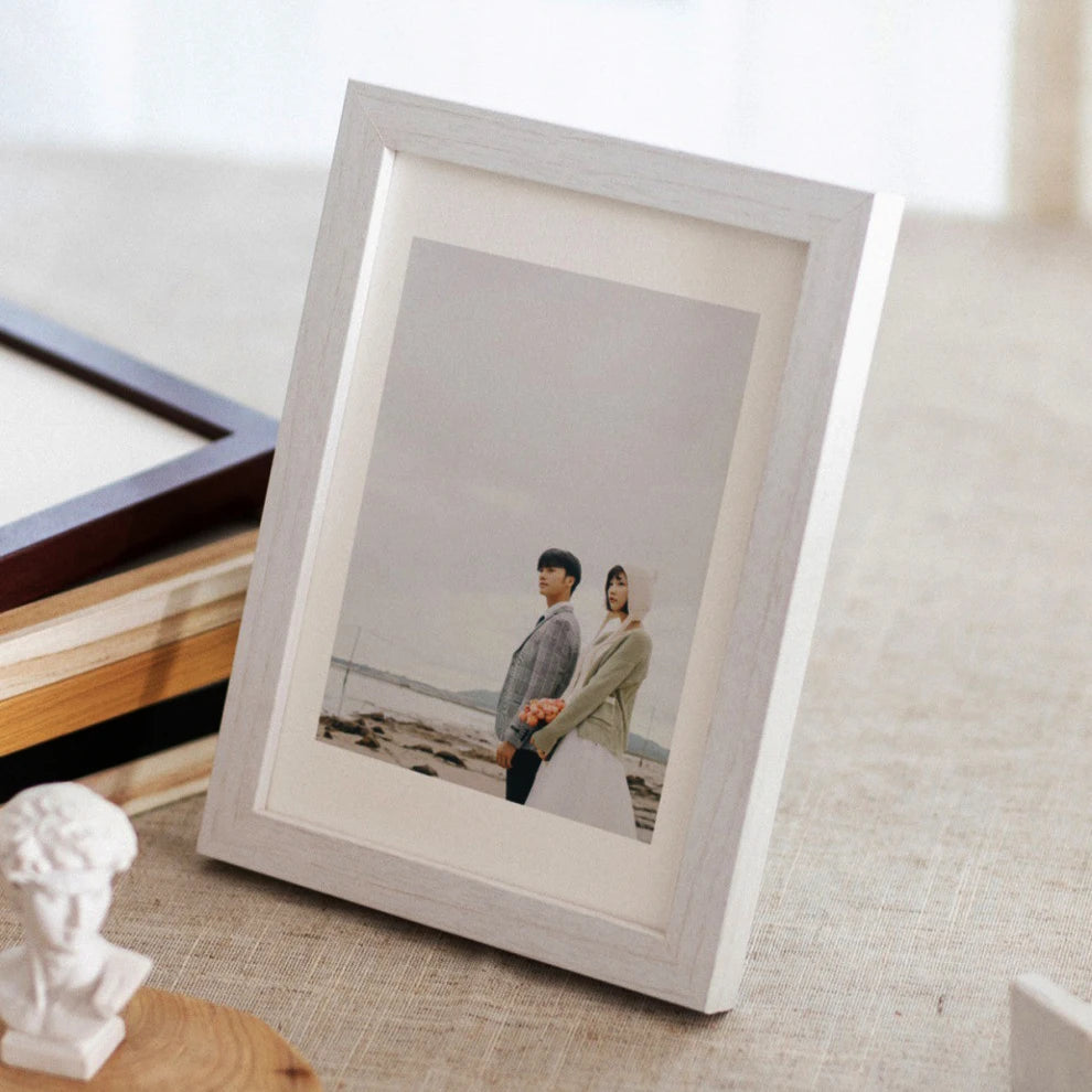 Wooden Modern Rectangular Photo Frame for Walls, Various Sizes