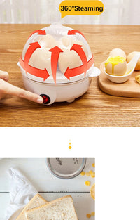 Egg Cooker Multifunctional Electric Egg Boiler Double Layers Egg Cooker Mini Steamer Poacher Kitchen Cooking Breakfast Machine - Buy online at  Vibe In Cart.