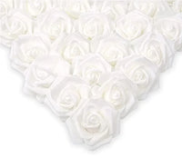 Artificial Foam Rose Flower Heads Set, 10 to 50 Pieces