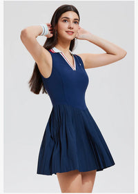 New sports dresses women tennis dress polo lapel fitness dress outdoor badminton golf Quick-drying and breathable Sports dress - Buy online at  Vibe In Cart.