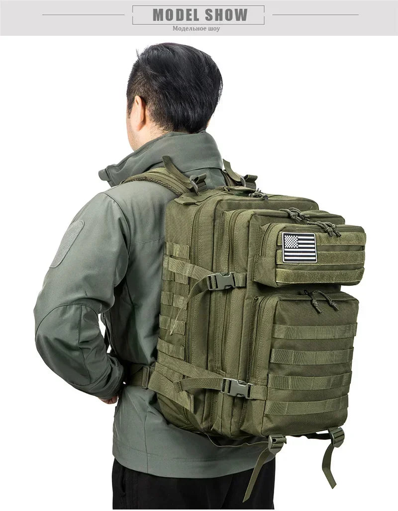 Outdoor Tactical Backpacks 45L Large Capacity Man 3 Days Molle Assault Bags For Outdoor Trekking Camping Backpack - Buy online at  Vibe In Cart.