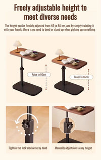 Liftable coffee table living room sofa side table rotating foldable desktop home bedside storage adjustable height shelf - Buy online at  Vibe In Cart.