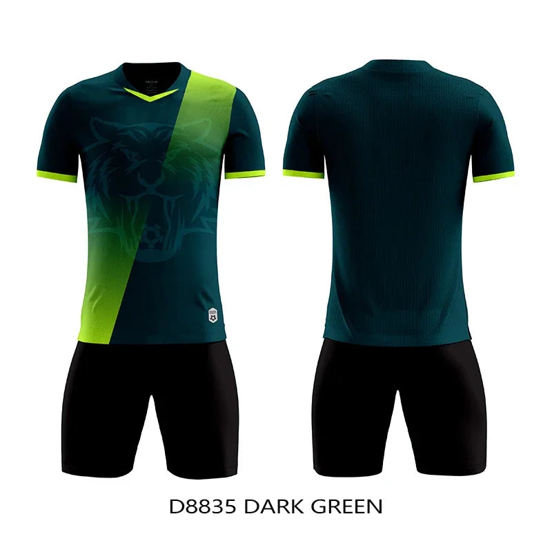 Unisex Soccer Uniform Jersey and Shorts Set for Futsal Training