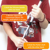 Adjustable Retractable Double Sided Golf Putter For Practice