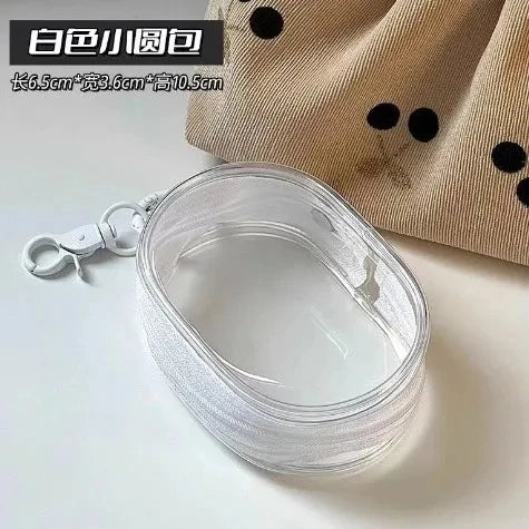 Black Transparent Portable Cable Organizer Bag for Travel Accessories