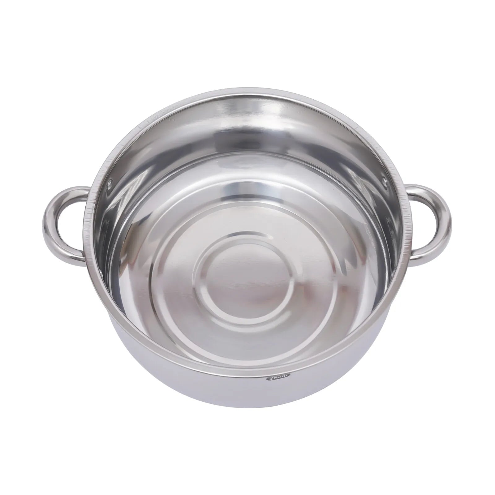 5 Tier Stainless Steel Steamer Pot Set 28cm Stackable with Glass Lid