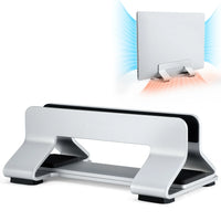 Vertical Adjustable Aluminum Laptop Stand with 0.35-1.6 Inch Width
