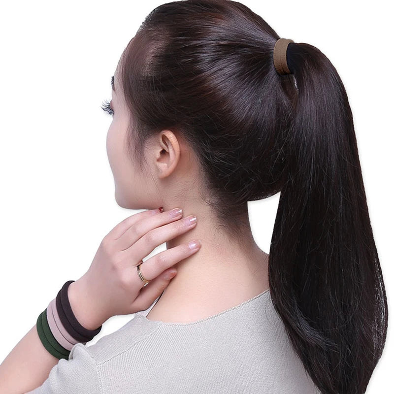 50PCS/Set Women Girls Basic Hair Bands 4cm Simple Solid Colors Elastic Headband Hair Ropes Ties Hair Accessories Ponytail Holder - Buy online at  Vibe In Cart.